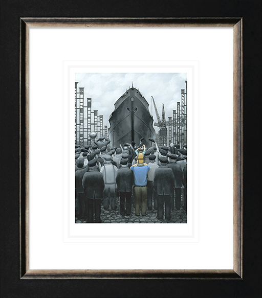 Leigh Lambert - 'The Ship that Dad Built - Paper' - Framed Limited Edition Art