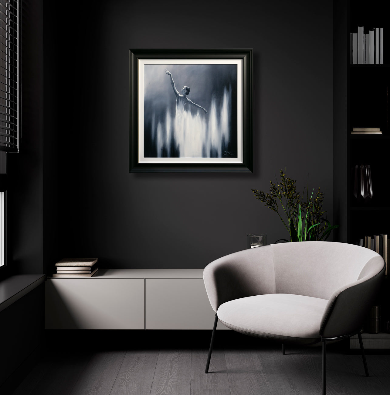 Ben Payne - 'White Dancer' - Framed Original Art