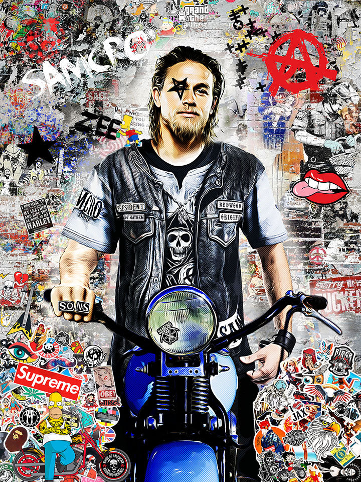 Zee - 'Anarchy' -  Framed Limited Edition Art