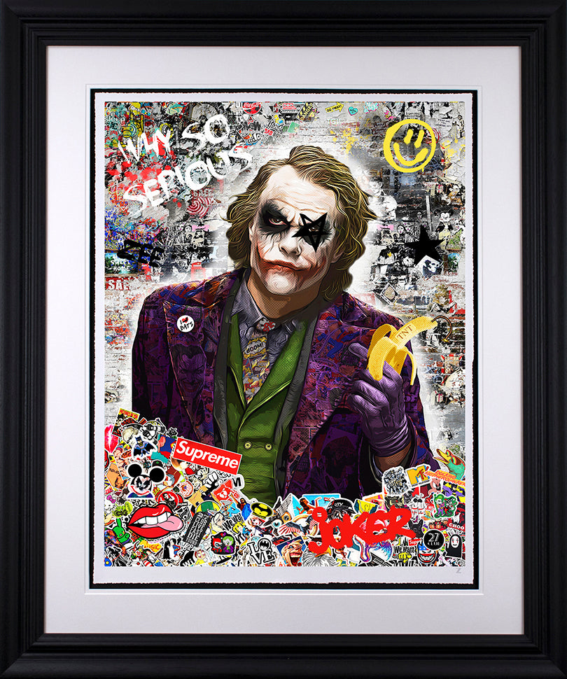 Zee - 'Why So Serious' - Framed Limited Edition Art