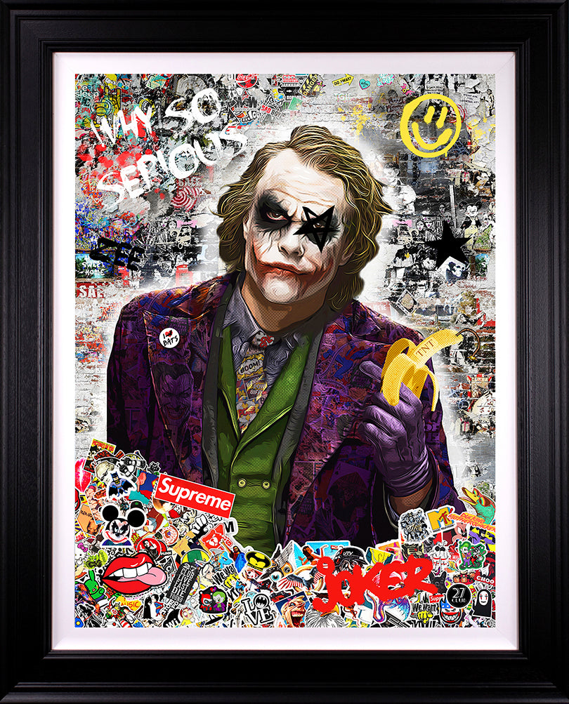 Zee - 'Why So Serious' - Framed Original