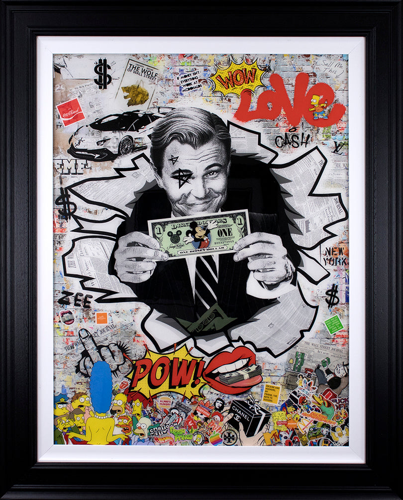 Zee - 'The Colour of Money'- Framed Limited Edition Art